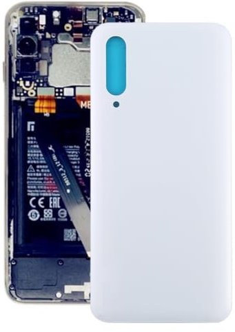 HUOLUNGJIN Coque arrière de batterie compatible avec Xiaomi Mi CC9/9 Lite, kit de réparation de rechange pour Mi CC9/9 Lite (blanc)