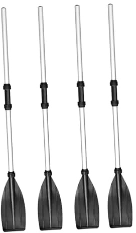 iplusmile 2 Paires Pagaies Kayak Aluminium Démontables Léger Ergonomique pour Bateaux Gonflables et Canoës