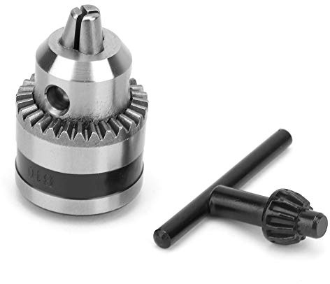 0,6-6mm B10 Bohrfutter mit Schlüssel, Edelstahl, 16mm Kegelaufnahme - Präzise, verschleißfest und rostfrei, ideal für Fräs - und Bohrmaschinen