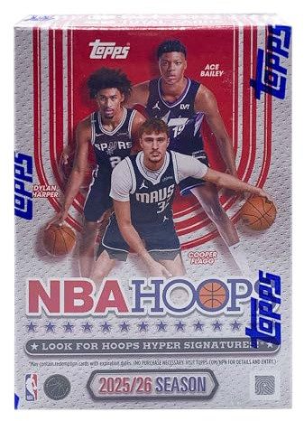 Topps Hoops 2025 2026 Value Box Basketball NBA & Card Up Sleeve