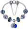 Presentski Armband Mädchen, Armband Anhänger Charm Armband mit blauem Stern Mädchen oder Damen