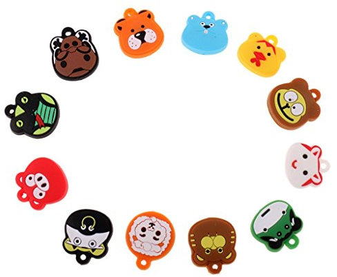 SGerste 12 pezzi zodiaco cute Animal design racchetta da tennis antivibrazioni