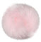 OverDose Damen Pompon Pelz Bommel Pompon Pelz Echtpelz Bommelmütze Flauschiger Pompon Ball für Strickmützen! Viele Farben! (10cm, Rosa)