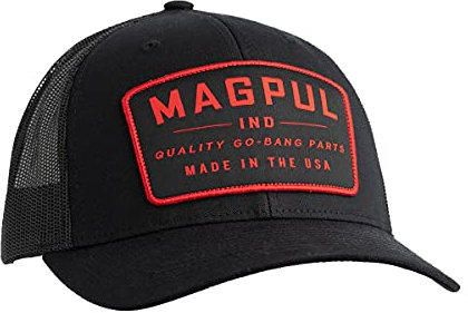 Magpul Standard Trucker Hat Snapback Baseball Cap Go Bang Black, One Size