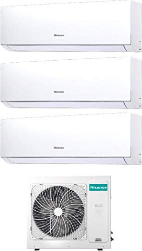 Climatizzatore 12000+12000+12000 Btu, Trial Split, Inverter, Pompa di Calore, Classe A++/A+ Gas R32 Hisense New Comfort