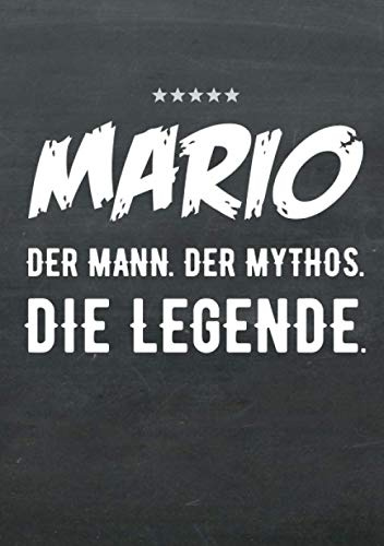 Buch-Kalender 2021 im Format A5 - Mario, der Name, das Geschenk - Mario, der Mann, der Mythos, die Legende: Kalenderbuch, Terminplaner und ... alle mit dem Namen Mario, 1 Woche = 2 Seiten