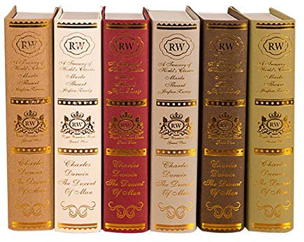 HUANRU Livre Simulation Livre Photographie Prop Livres Anciens Livres en Faux Cuir Boîtes Lecture en Faux Livre Ancienne Bibliothèque Accessoires Décoration Nostalgique pour Bureau Bar À La Maison