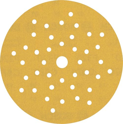 Bosch EXPERT C470 Schleifscheibe, 125mm, K320, Multilochung, 5-tlg. | für Farbe auf Holz, Hartholz, Körnung 320, Professional Zubehör Exzenterschleifer, Schwingschleifer