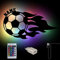 Namofactur RGB Farbwechsel Fußball mit Namen personalisiert, Geschenke für Bundesliga EM Fanartikel Jungen Jungs Vereine Trainer Spieler zum Geburtstag