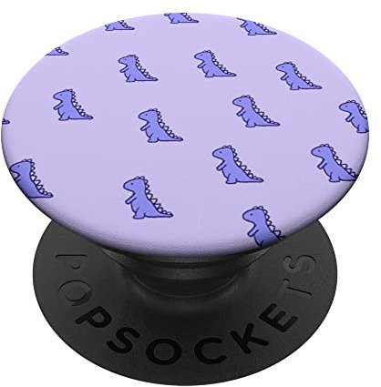 Cute Purple Pop Grip Design For Dino Lovers - PopSocket - Lustiger & Niedlicher lila Dinosaurier TRex - PopGrip & Ständer für Frauen & Mädchen für Dino-Liebhaber - Lila