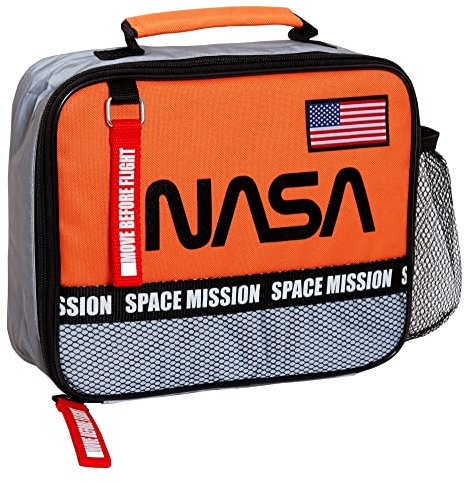 Nasa Lunch Bag for Boys Space Insulated Lunch Box Astronaut School Cooler Bag