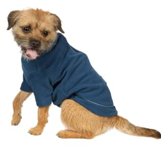 Fleece Dog Jumper Puppy Jacket Winter Coat XS, S, M, L, XL Pet Clothes Rydale 18 Colours (Large, Denim)