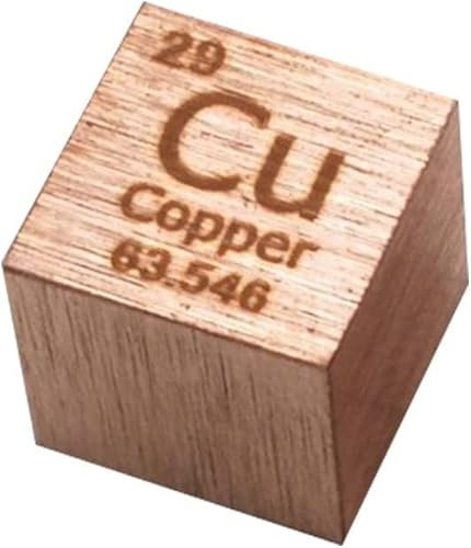 BBAUER Element Kupfer Würfel Metall Würfel, Hohe Dichte 8.9G Cu 99.95% Für Studenten Chemie Liebhaber Und Sammler/1 Pc/10Mm