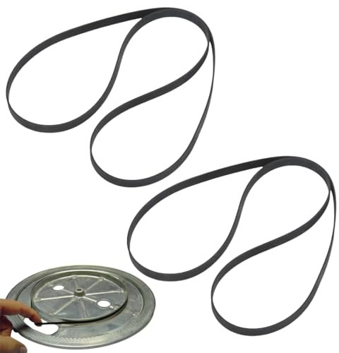 WRIRKN 2 Stück Belt Antriebsriemen, Plattenspieler Gummiband, Phonograph Ersatzgürtel, Riemen für Plattenspieler, Riemen Plattenspieler, Recorder Riemen Teile, Plattenspieler-Gürtel 270 mm