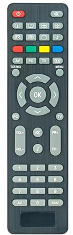 AULCMEET Fernbedienung Ersatz passend für BEKO LCD TV 15LB250S 15LB450S 17WLB450S 20LB330 26WLB520HD 27WLB500S 32WLA520HD 20LB450 26WLB500S