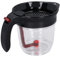 Gravy Fat Separator, 1L Fat Separator with Bottom Release Gravy Separator for Cooking with Oil Strainer Kitchen Gadgets Grease Separator Soup Oil Separator Measuring Cup for Kitchen