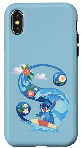 iPhone X/XS Disney Alphabet Monogram Lilo & Stitch Letter S for Stitch Case