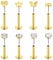 AVYRING Flachrückige Tragus-Piercings, 16G 6mm 8mm Gold Chirurgenstahl Lippenpiercing Set mit Stern, Schmetterling, Mond, Herz CZ Knorpel Labret Helix Piercing Schmuck