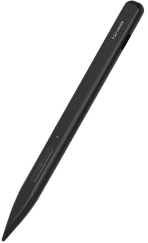 RENAISSER Slim Pen 2 pour Copilot+ PC Surface Pro 11, Fabriqué à Taïwan, Pointe Double Usage écran-Papier, 4096 Niveaux de Pression, MPP 2.0, Raccourcis Bluetooth