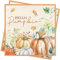 40Stück Herbst Servietten Herbst Deko Kürbis Servietten Thanksgiving Tischdeko Deko Cocktail Servietten Herbst Papierservietten mit Herbstblätter Halloween Servietten Ernte Herbst Party Zubehör