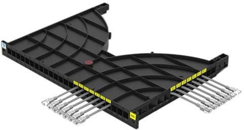 Panneau de Gestion de câbles 24 Ports pour amoires, Baies 19 Pouces de Profondeur 1000 mm