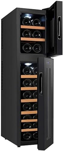 Refroidisseur Thermoélectrique Pour Vin Rouge Et Blanc De 18 Bouteilles, Opération Silencieuse Réfrigérateur Thermoélectrique Pour Petit Réfrigérateur Indépendant Du Vin Pour Le Vin, Différend