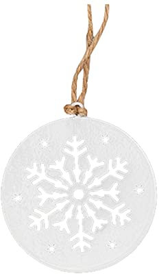 TianWlio Weihnachtsbaum Christbaumschmuck Weihnachtsdeko Eisen Schneeflocke Weihnachtsbaum Anhänger Weihnachtsschmuck Weißer Zinn Anhänger Weihnachtsbaum Anhänger Christbaumschmuck (C One Size)