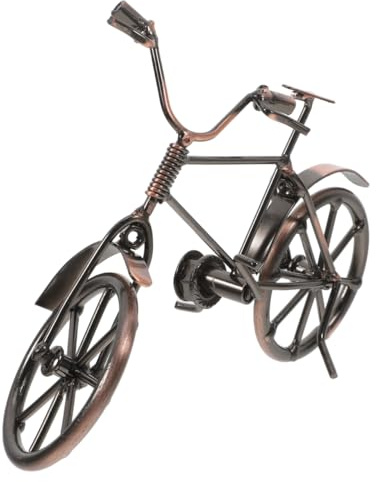 BATHVEVE Adorno De Modelo De Bicicleta Retro De Metal Miniatura Vintage para Decoración del Hogar Y Oficina Figurilla Coleccionable Regalo para Cumpleaños Y Navidad