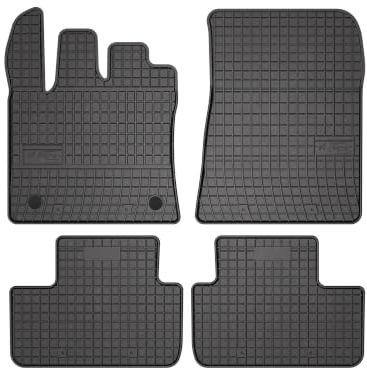Wielganizator SolidPRO Gummimatten passend für Renault Captur II (2020-) | Qualität: Premium - Genaue Passform, rutschfest 4-teilig Fußmatten- Schwarz