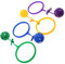 HOMOBABE 4 Stücke Überspringen Springseil Knöchel Spielzeug Überspringen Spiel Bälle Für Übung Koordinieren Balance Fitness Aktive Spielen Indoor Koordination Outdoor