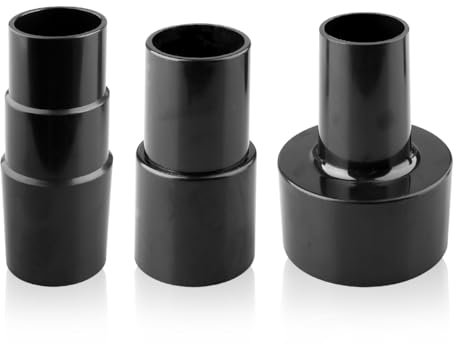 Lotsdonxia 3 Pcs Dust Extractor Hose Adaptor Set – Universal Vacuum Adapters for Hoover Accessories | ABS Plastic, Easy-Install Compatibility