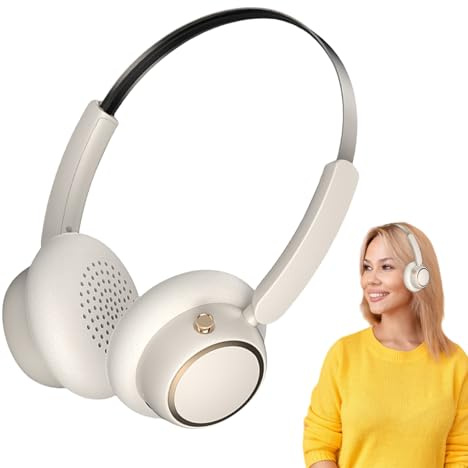 Generico Auriculares inalámbricos – Auriculares con cancelación de ruido | Diseño Retro Auriculares para Entretenimiento Audio, Video, Correr y Trabajo