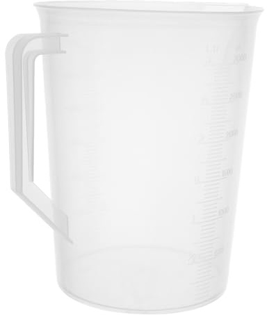 NUOBESTY Large Capacity Liquid Measuring Cup with Anti-Scald Handle Graduated Jug for Engine Oil Cooking Household Fluids Lightweight