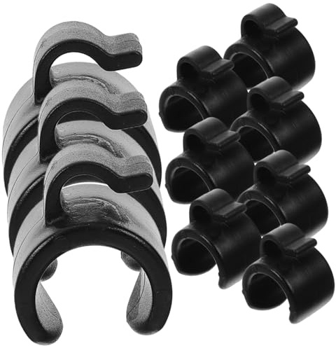 Alipis Mic Cable Storage Clips 20Pcs Plastic Cord Holders for Cable Management on Tripod and Speaker Pole Microphone Stands