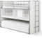 VIPACK Bonny Hochbett, Spielbett, Funktionsbett, Kinderbett, Holzwerkstoff, Farbe 14 weiß, 222 x 161 x 102 cm