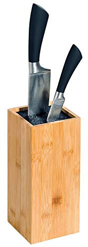 Kesper 58022 Messerblock, Bambus, Braun, 10 x 10 x 23 cm