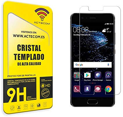 actecom® Protector Pantalla para Huawei P10 P 10 Cristal Vidrio Templado