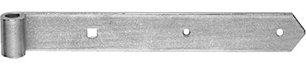 Pollmann®Baubeschläge Ladenband Rolle Ø 13 mm, Länge 300 mm, hell verzinkt, 2 Stück