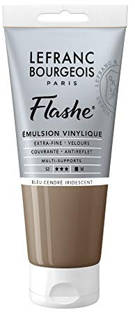 Lefranc Bourgeois Flashe Acrylique Tube 80ml Bleu Cendré Iridescent