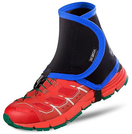TRIWONDER Unisex Gamaschen Trail Gaiters Low Lightweight Trailrunning Knöchelgamaschen Für Outdoor, Laufen,Trailrunning, Wandern (Blau&Schwarz)