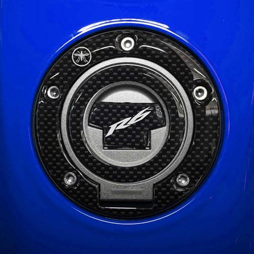 labelbike - 3D Harz Aufkleber Dekoration und Schutz Motorrad Tankdeckel kompatibel mit Yamaha YZF R6