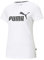 Puma Ess Logo Tee Camiseta de Deporte, White, XS Mujer