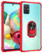 UEEBAI Hülle für Samsung Galaxy A52 5G/4G A52S 5G, Ultra Dünn TPU + PC Handyhülle mit 360 Grad Ring Halter Magnetische Autohalterung Schutzhülle TPU Bumper Kickstand Case Cover - Rot