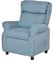 HOMCOM Kindersofa Kindercouch Kindersessel Stuhl Liegesofa verstellbar mit Fußstütze für 3-5 Jahre Jungen und Mädchen Blau 58 x 53 x 70 cm