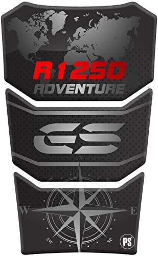 Paraserbatoio.it Tankpad aus Kunstharz, 3D-Effekt, für Motorrad, kompatibel mit BMW R1250 GS ADV Adventure, R 1250 (Blau)