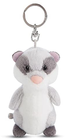 NICI- Tiere Porte-clés Loir Doramouse 10 cm Green, Uni, 48192, Gris, 10 cm