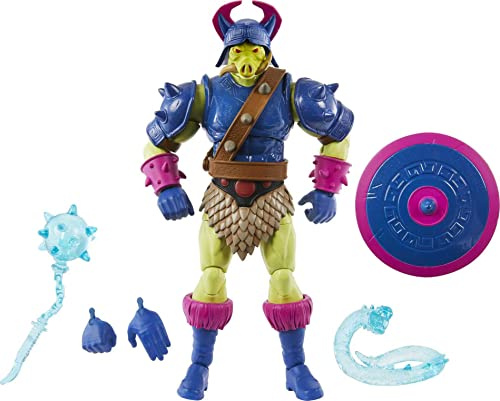 Masters of the Universe Masterverse Wave 8: Sun-Man 18 cm Figur: Pig Head, HLB46
