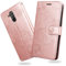DENDICO Cover per Huawei Mate 20 Lite, Portafoglio Custodia in PU Pelle per Huawei Mate 20 Lite, Antiurto Cover a Libro con Slot per Carte, Oro Rosa