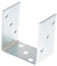 Aqbau® U-Pfostenträger 91 mm zum Aufschrauben, Stahl Pfostenträger U-Form, Pfosten Büchse, Pfostenhalter, Pfostenträger für Holzbau, Ideal für Terrassen, Carports, Spielgeräte