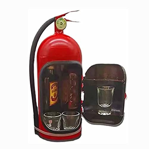 Firefighter Novelty Bar Camping Picnic Gift - Upgraded Fire Extinguisher Mini Bar - Weird Gift for Firefighters Who Love Whiskey.